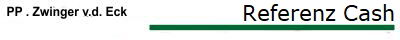 Referenz Cash